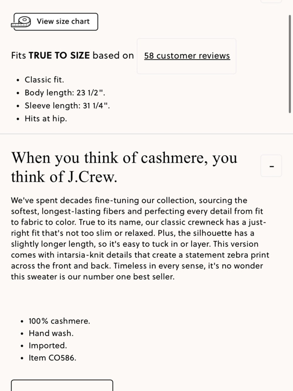 J.Crew Cashmere classic-fit crewneck sweater in zebra intarsia CO586 - Picture 5 of 8